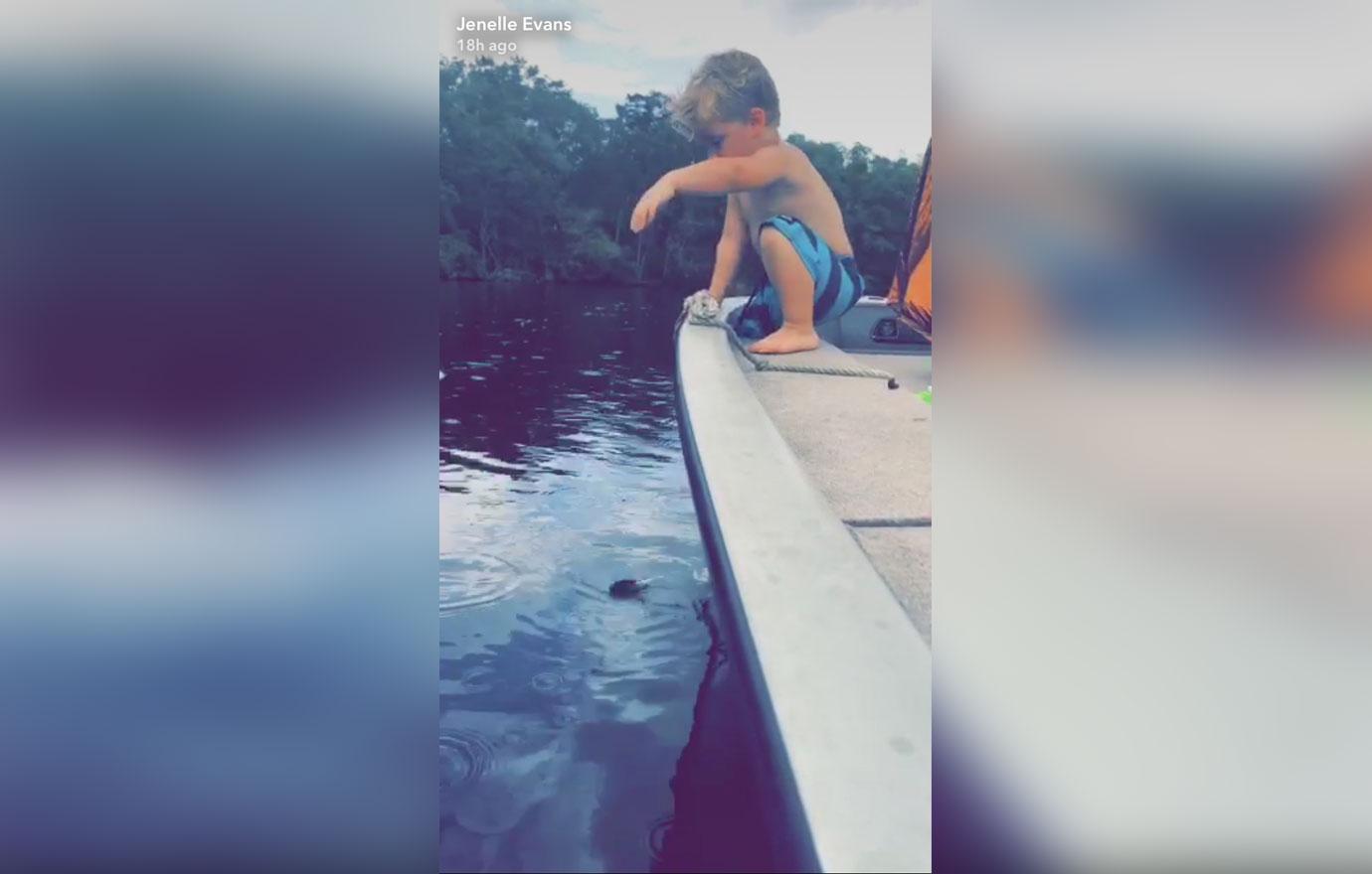 jenelle evans ex nathan griffith bad mom claims son without life jacket boat