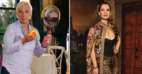 Composite photo of Martina Navratilova and Julia Lemigova