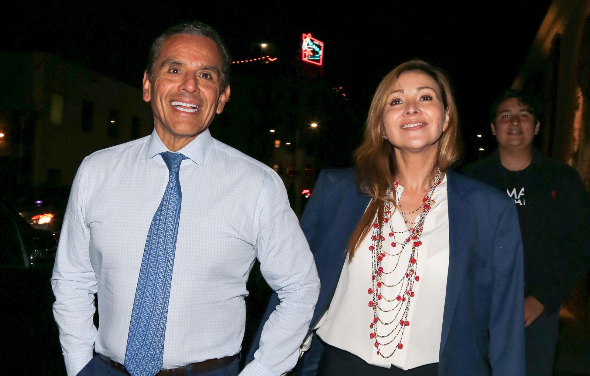 ex la mayor antonio villaraigosa his wife patricia