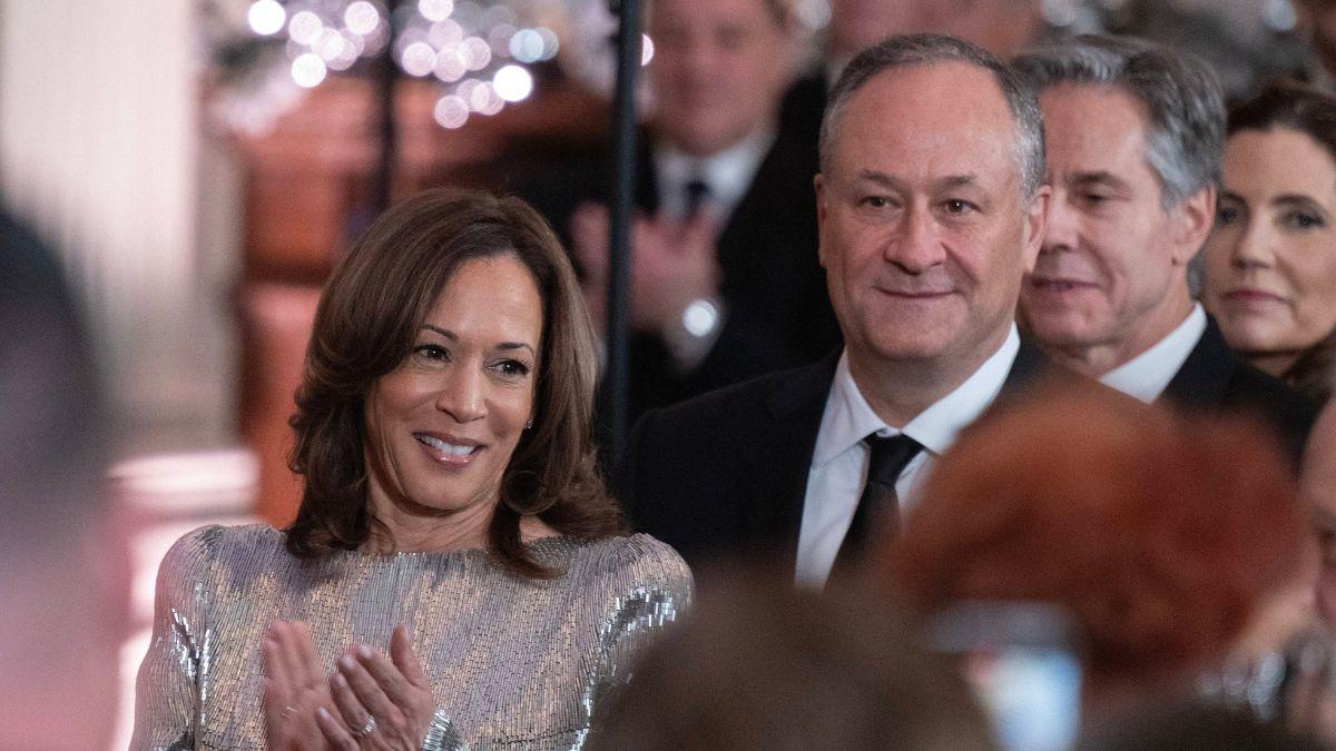 photo of Doug Emhoff and Kamala Harris