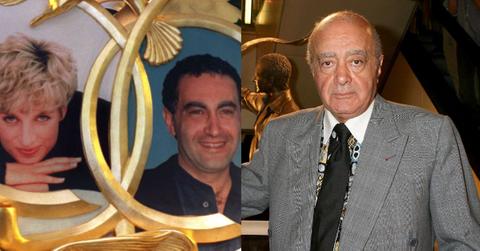 Composite photo of Princess Diana and Mohamed Al Fayed