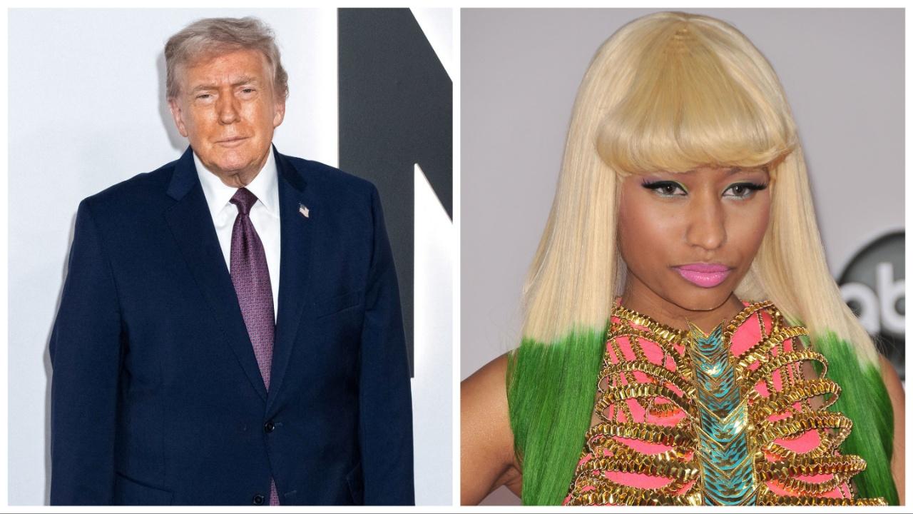 Donald Trump and Nicki Minaj