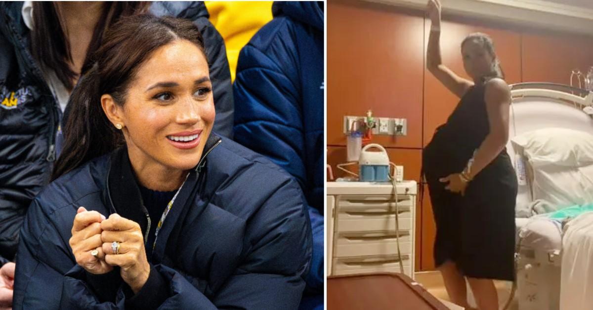 Split photo of Meghan Markle
