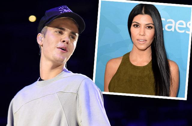 //justin bieber sets record straight kourtney kardashian hook up rumors pp