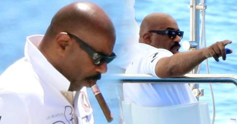 Steve Harvey Scandal Career Fight Family Vacation Yacht