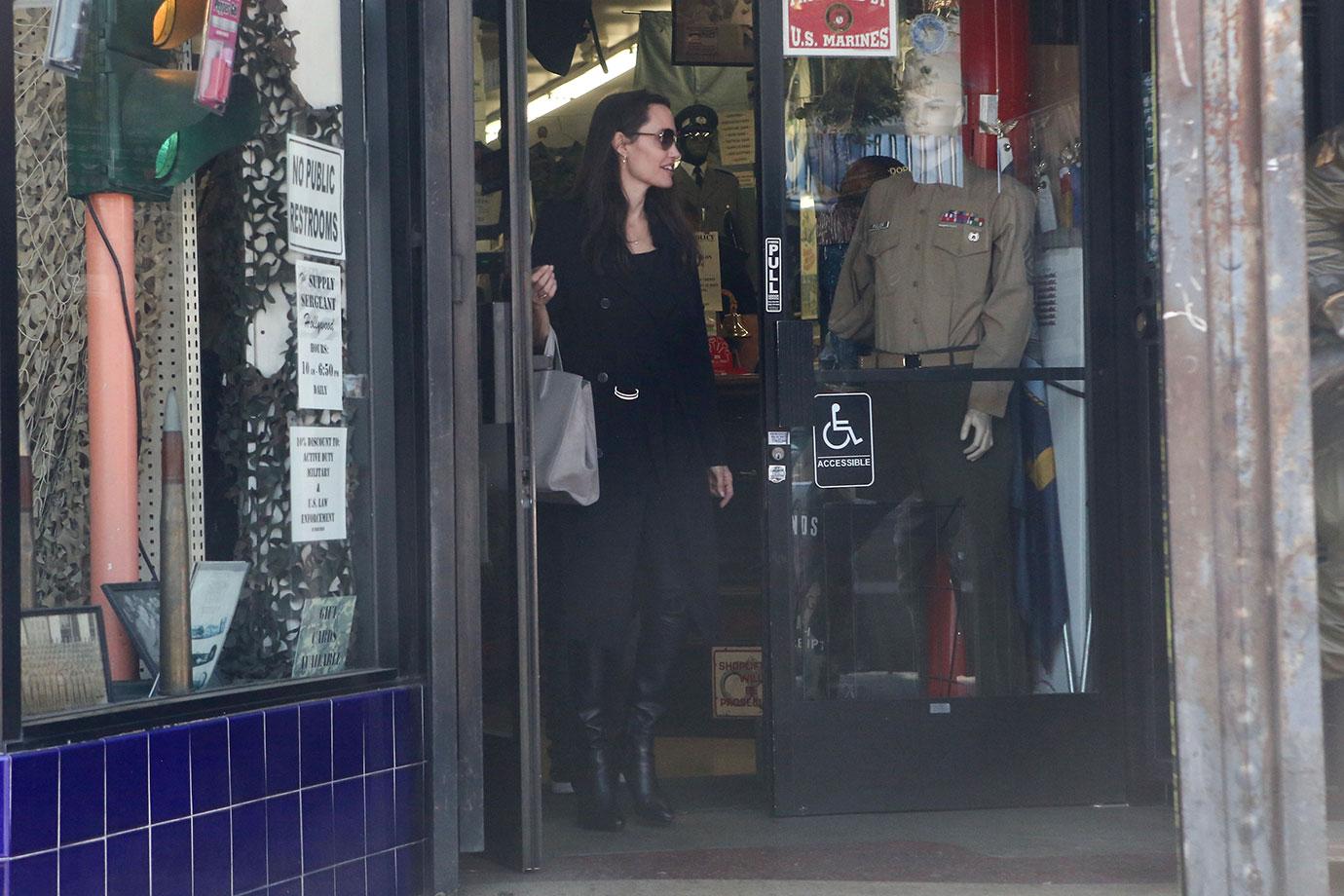 Angelina jolie hollywood shopping spree with knox