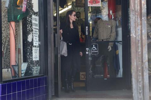 Angelina jolie hollywood shopping spree with knox
