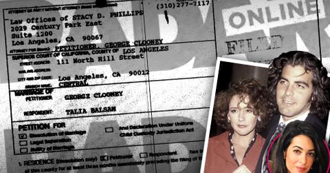 //george clooney divorce documents talia balsam pp sl