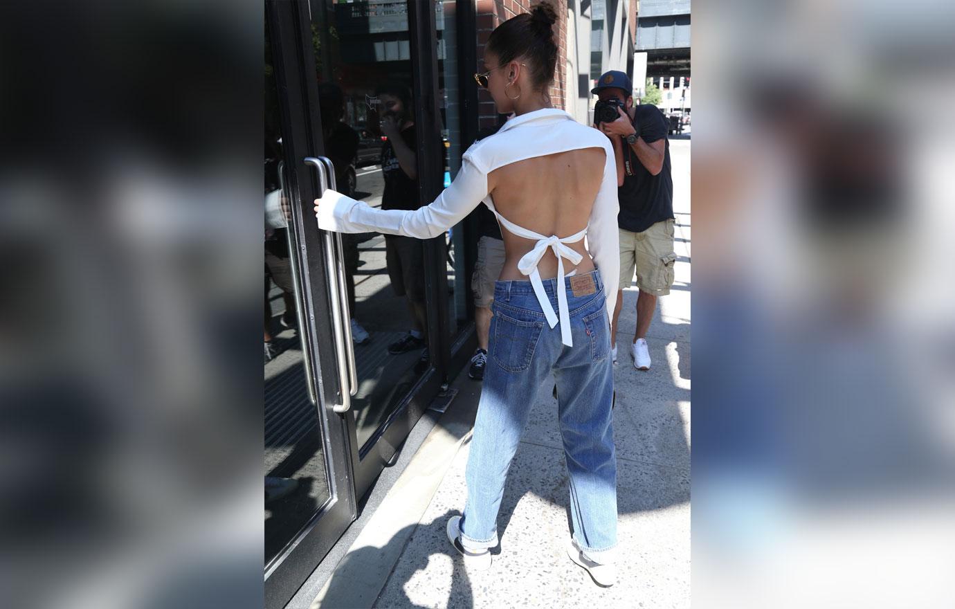 Scary skinny bella hadid loose pants nyc