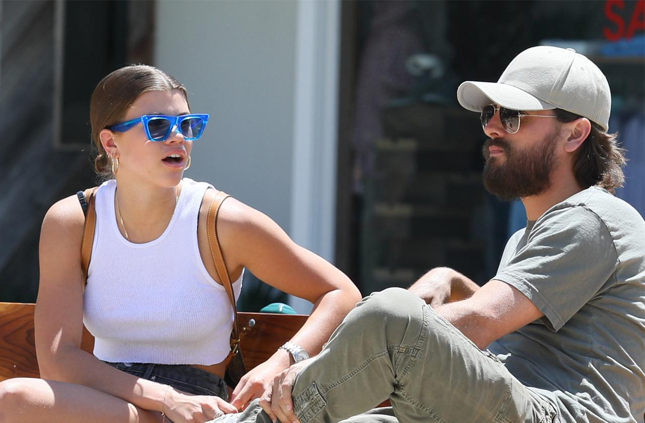 //sofia richie confronted scott disick aboit cheating pp