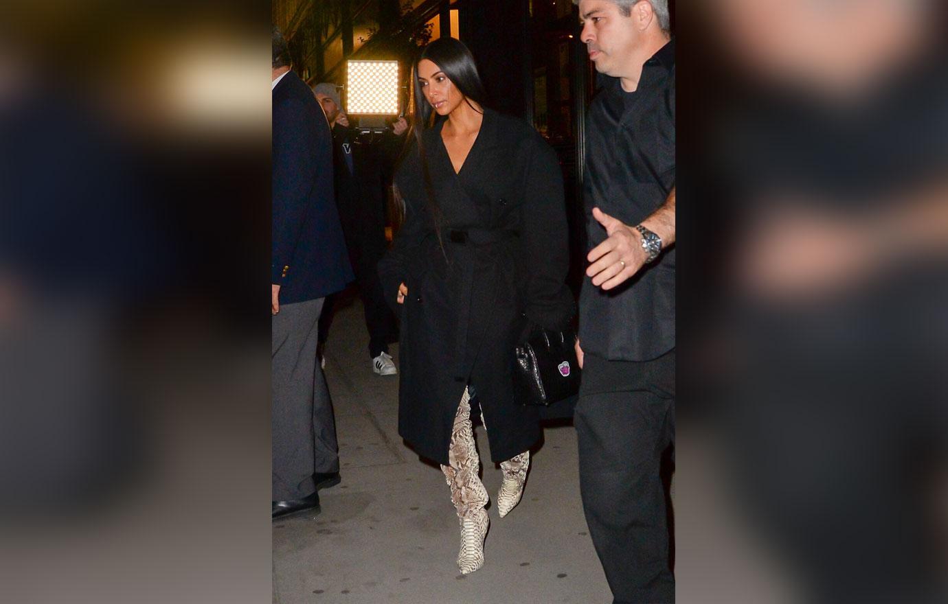 //kim kardashian paris robbery meeting nyc thigh high boots