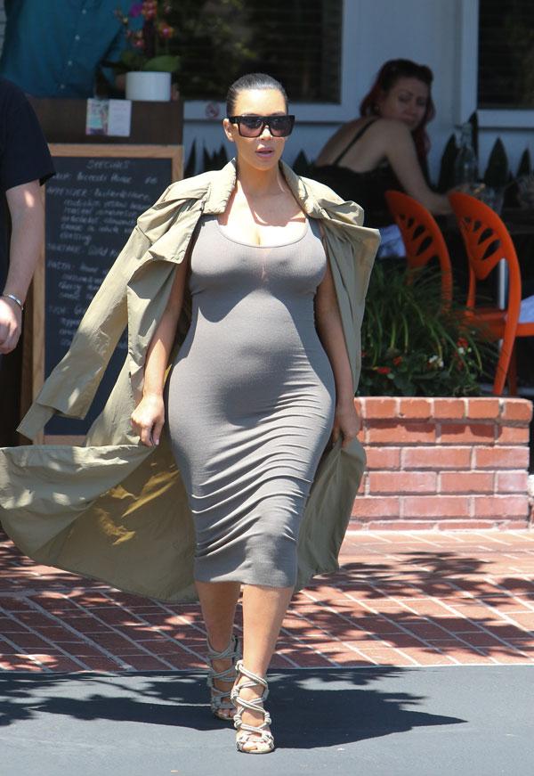 Kim Kardashian's Sweaty Pregnancy Coats