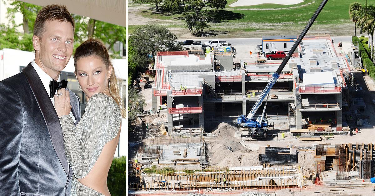 Construction Resumes On Tom Brady & Gisele Bündchen's Mega-Mansion