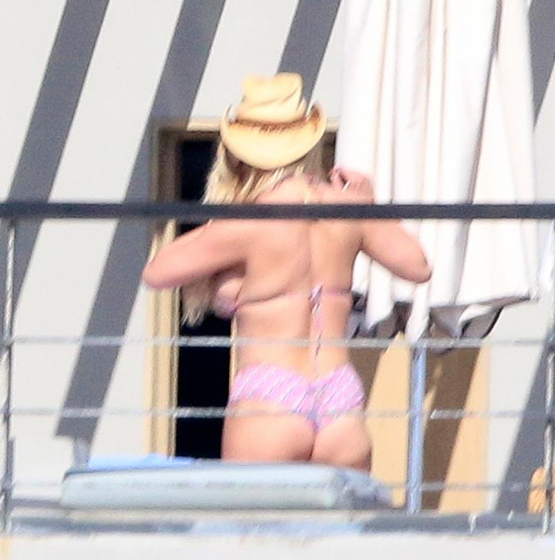 Jessica Simpson Butt Boobs Pink Bikini