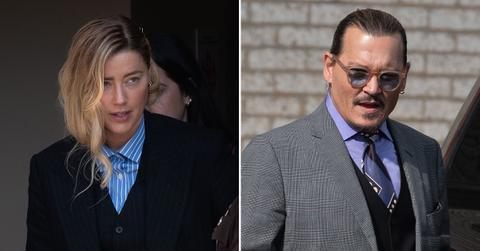 amber heard cowers johnny depp run in separated trial video