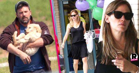 Jennifer Garner Picks Up Balloons In Atlanta Wearing Wedding Ring