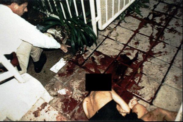 OJ Simpson Nicole Brown Ron Goldman Murder Scene Blood