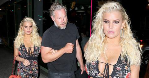 //jessica simpson boobs dress eric johnson pp