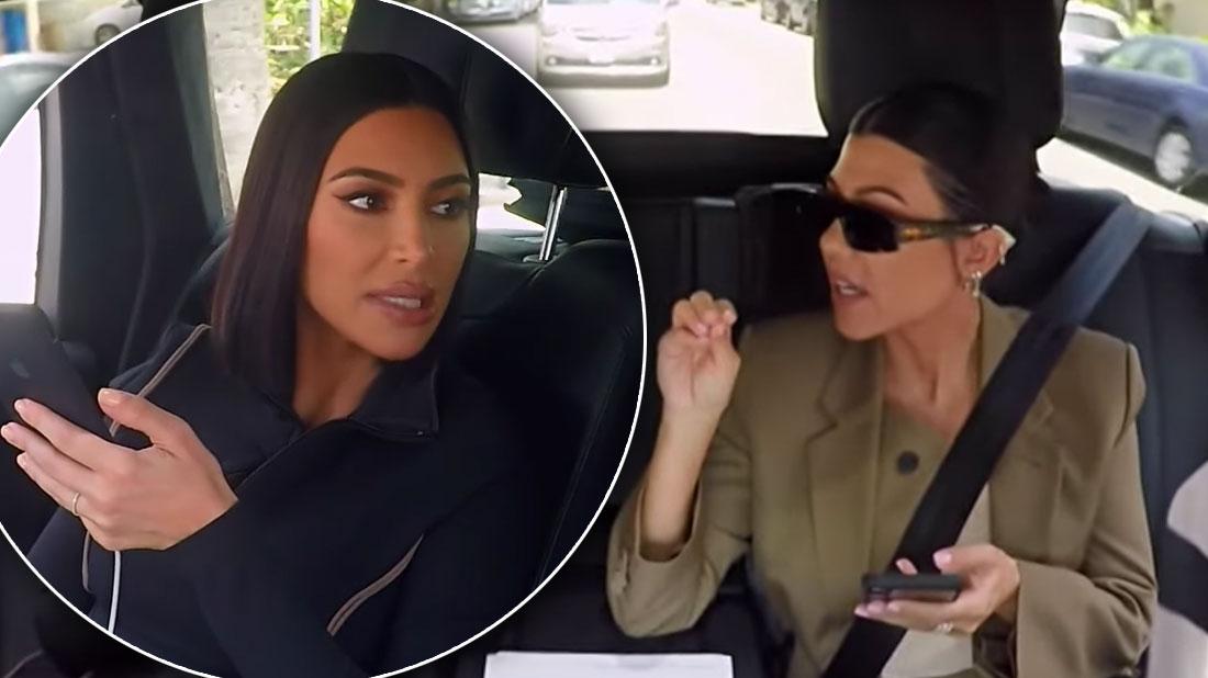 Kim & Kourtney Kardashian Fight Before She Leaves ‘KUWTK’