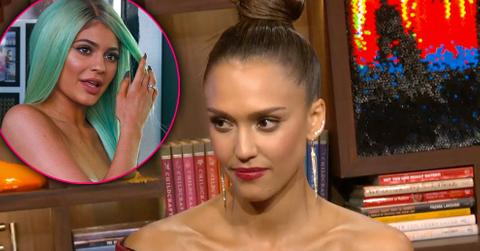 Jessica Alba WWHL Kylie Jenner Bodyguard Push Shocking