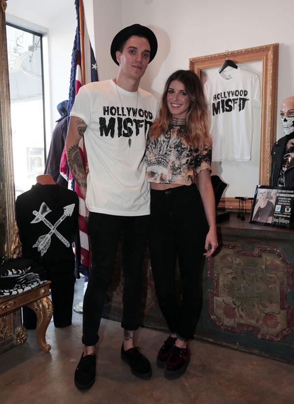 //shenae grimes beech and josh beech_s appearance at their two halves store pop up shop