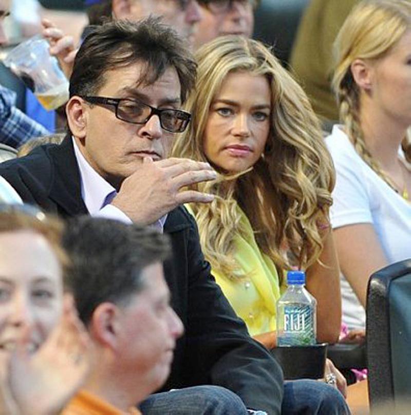 //denise richards charlie sheen fight