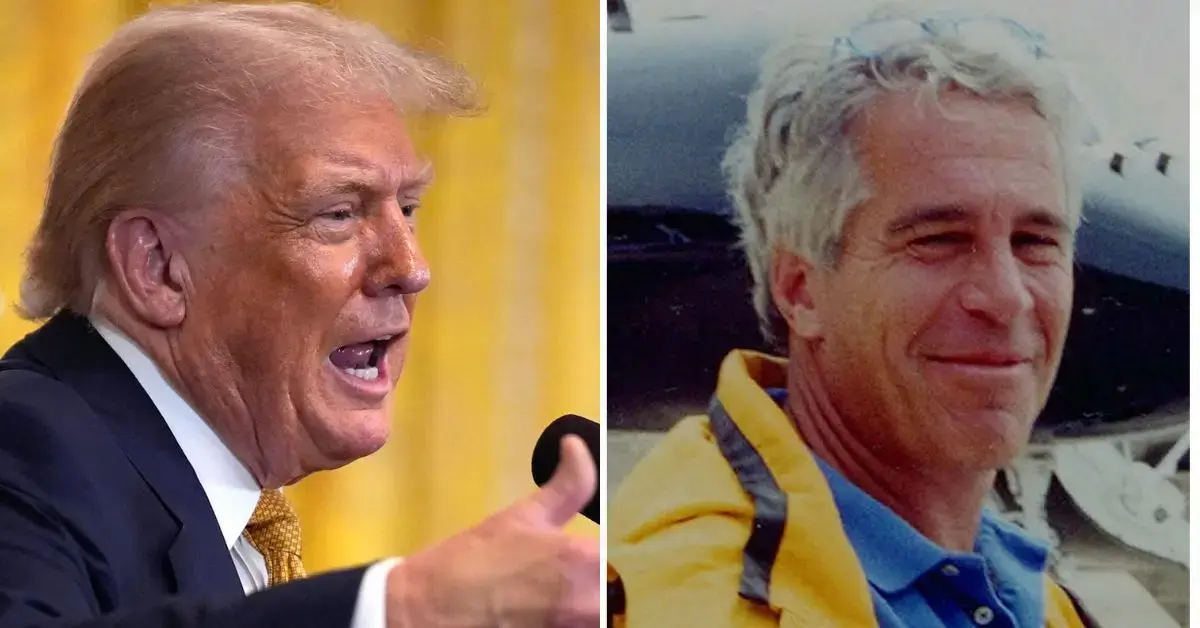 Photo of Donald Trump, Jeffrey Epstein