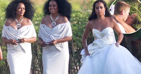 //diana ross at daughters wedding with kids pp