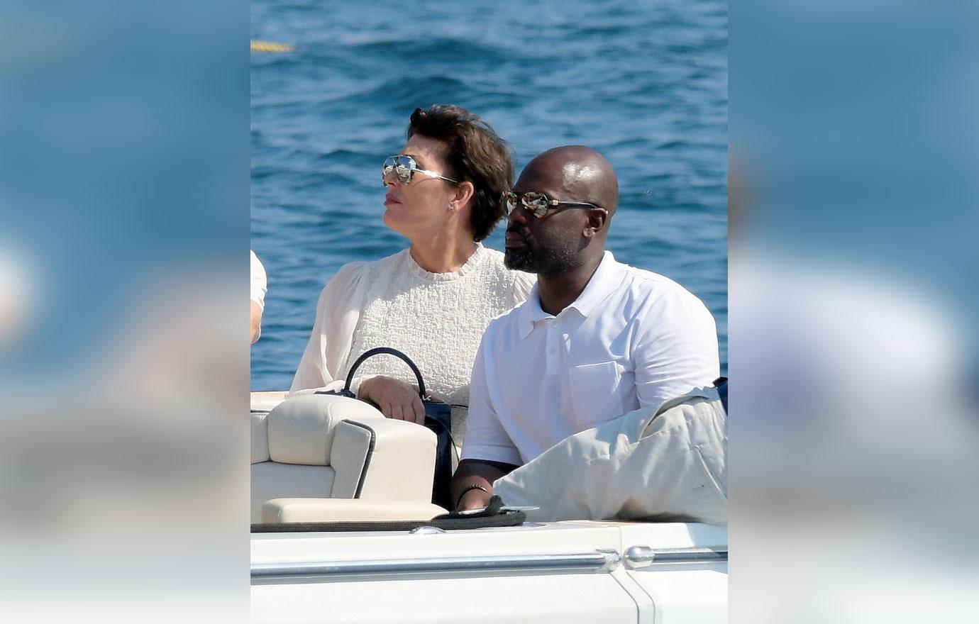 Kris Jenner Corey Gamble Boat France PDA