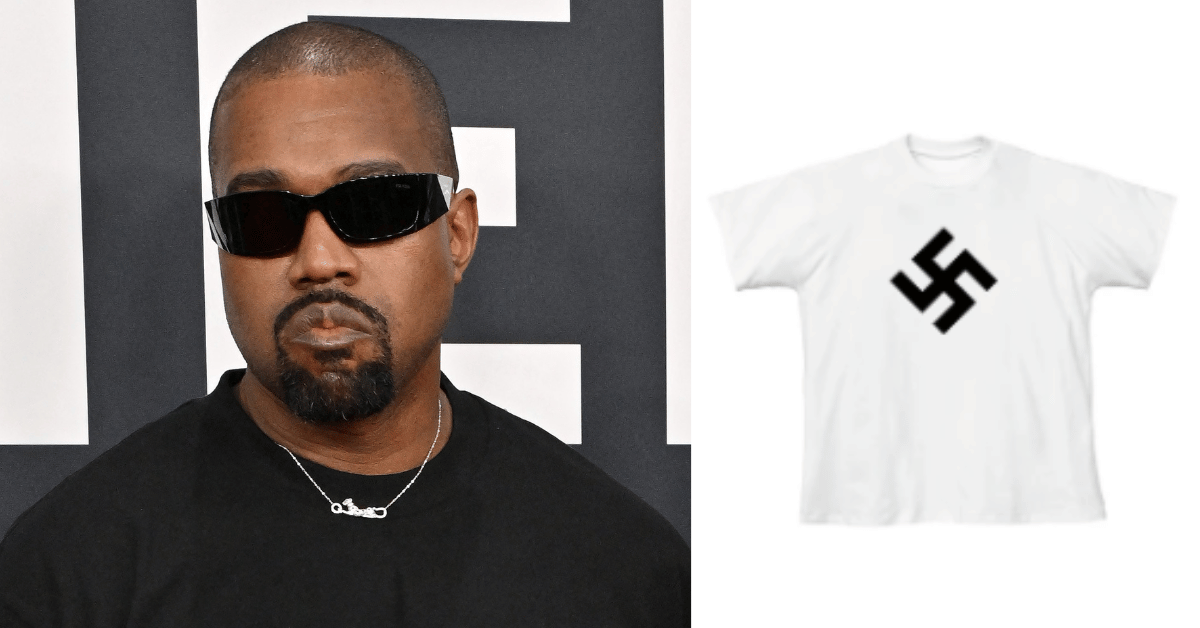 Composite photo of Kanye West, shirt