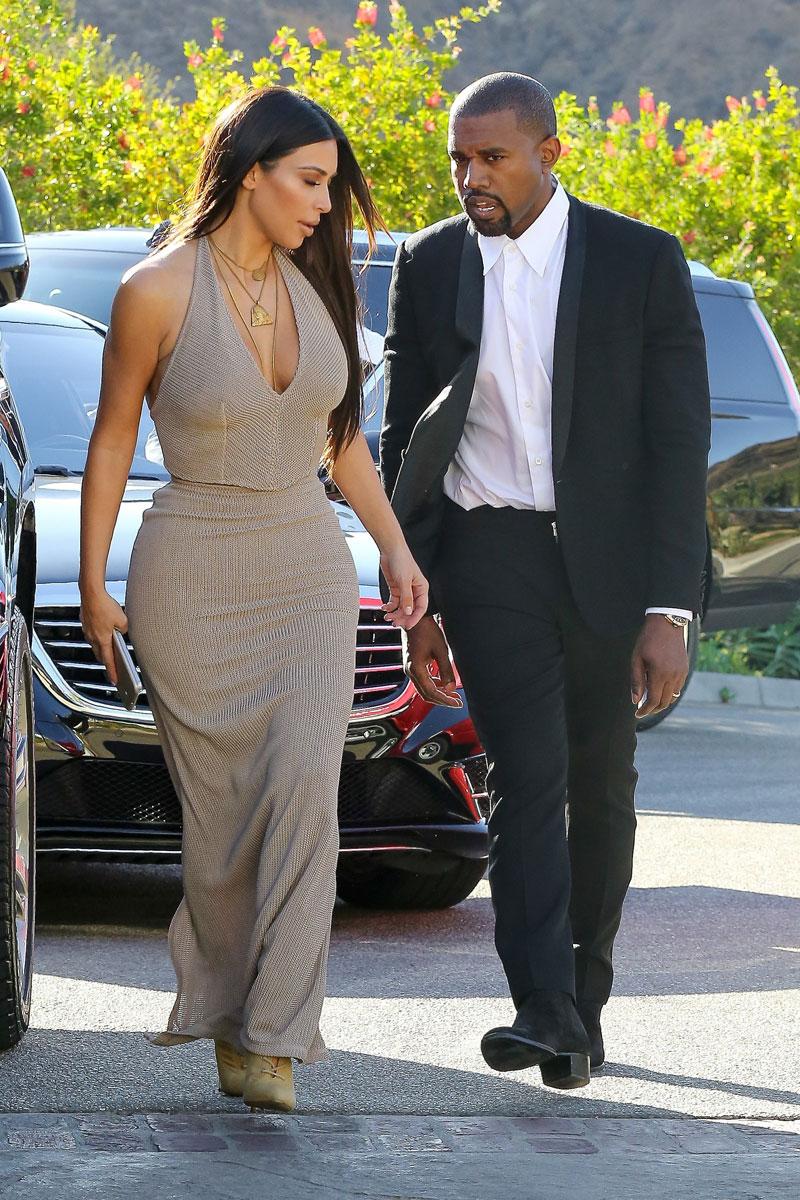 Kim Kardashian Nude Dress Shameless Wedding