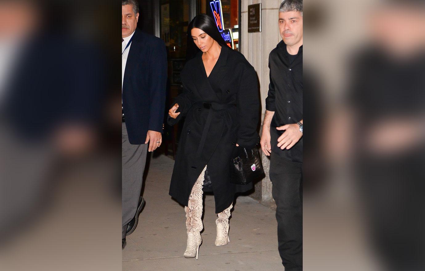 //kim kardashian paris robbery meeting nyc thigh high boots