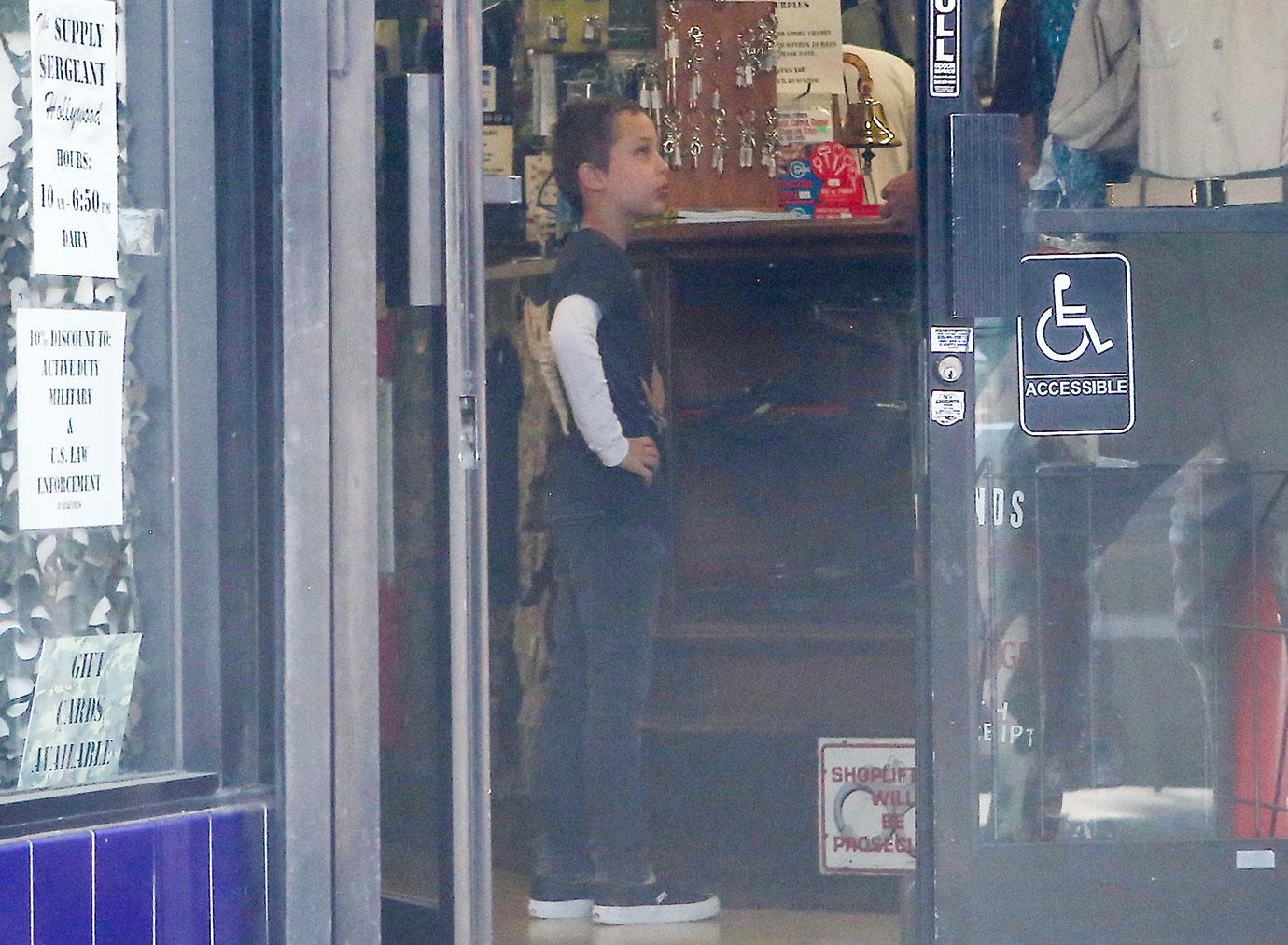 Angelina Jolie & Son Knox Go Food Shopping: Photo – Hollywood Life