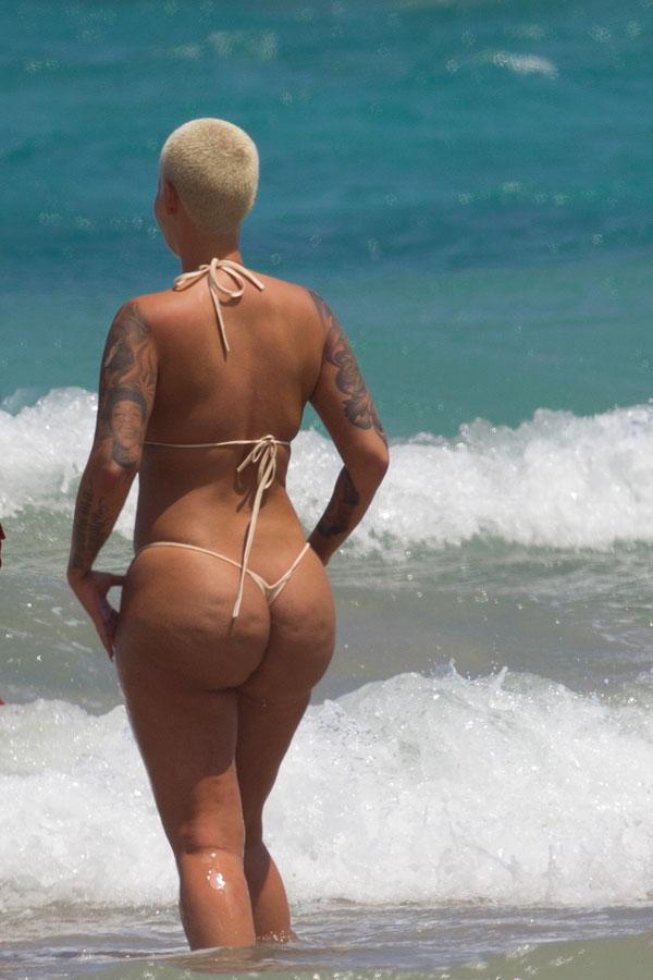 Amber Rose Topless Hawaii