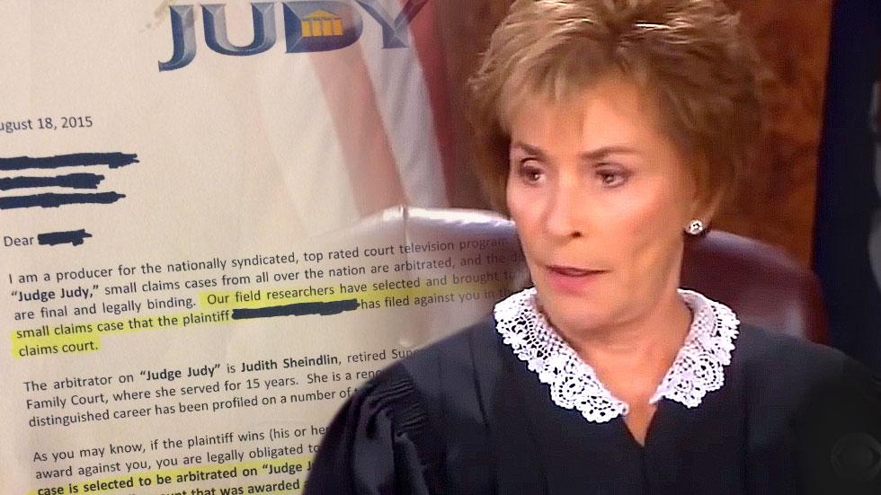 Judge Judy Letter Fakery