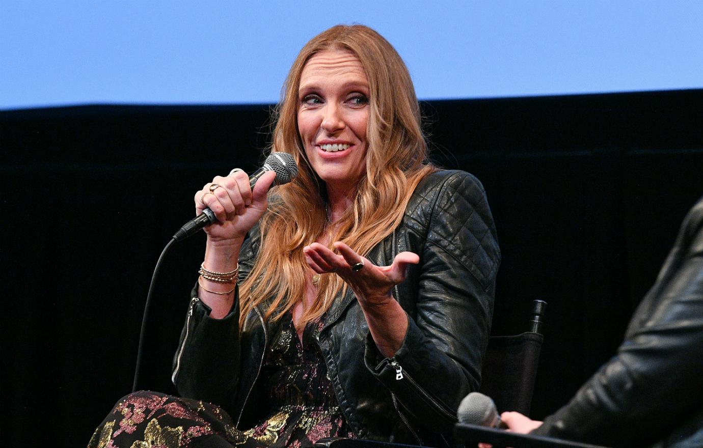 Toni Collette spoke onstage at the "Muriel's Wedding" 25th anniversary screening during the 2019 Australian International Screen Forum at Walter Reade Theater on March 21, 2019 in New York City