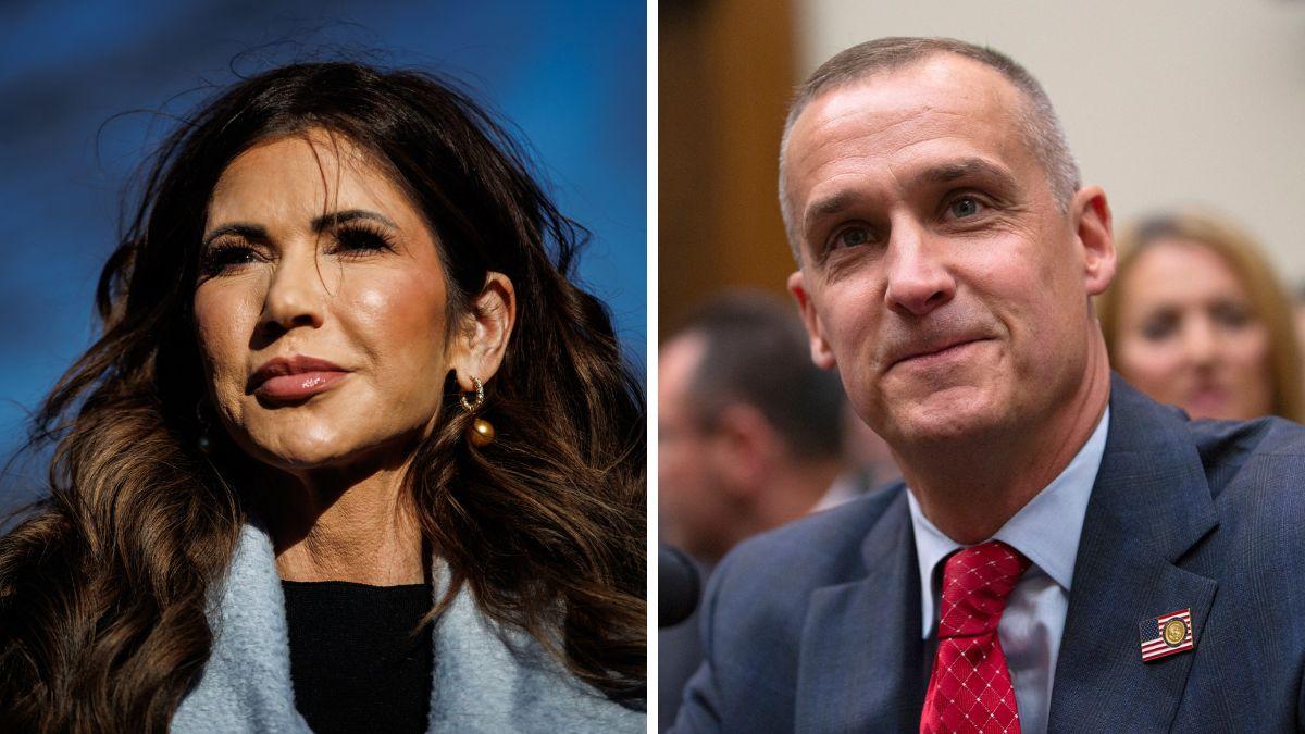 Photo of Kristi Noem, Corey Lewandowski 