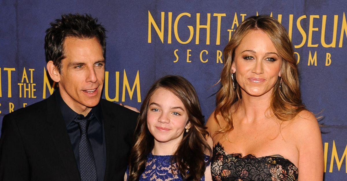 picture of Ben Stiller, Ella Stiller and Christine Taylor.