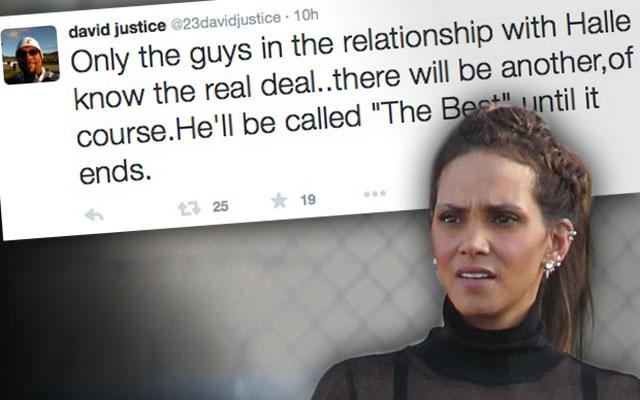 David Justice tweets about Halle Berry divorce