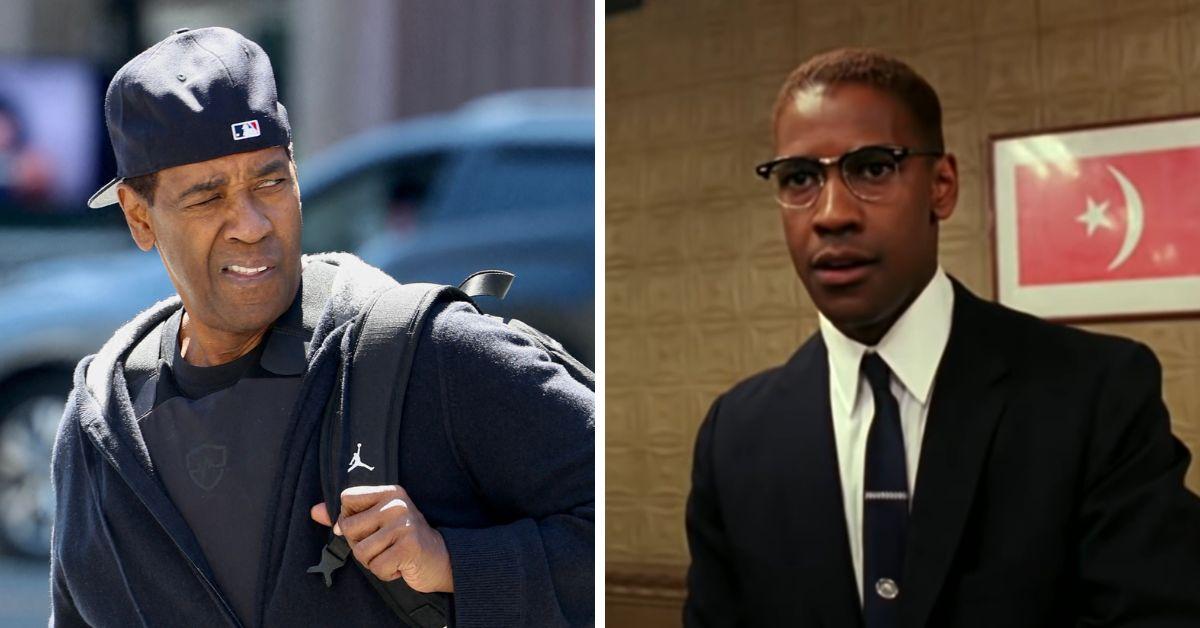 denzel washington as malcolm x in malcolm x