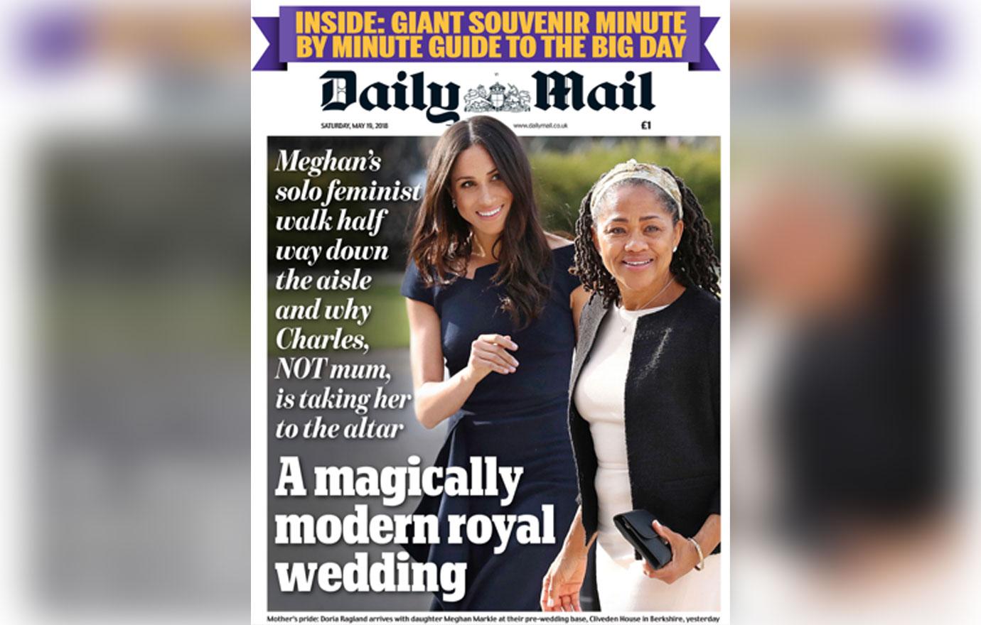 //meghan markle prince harry royal wedding uk newspaper covers