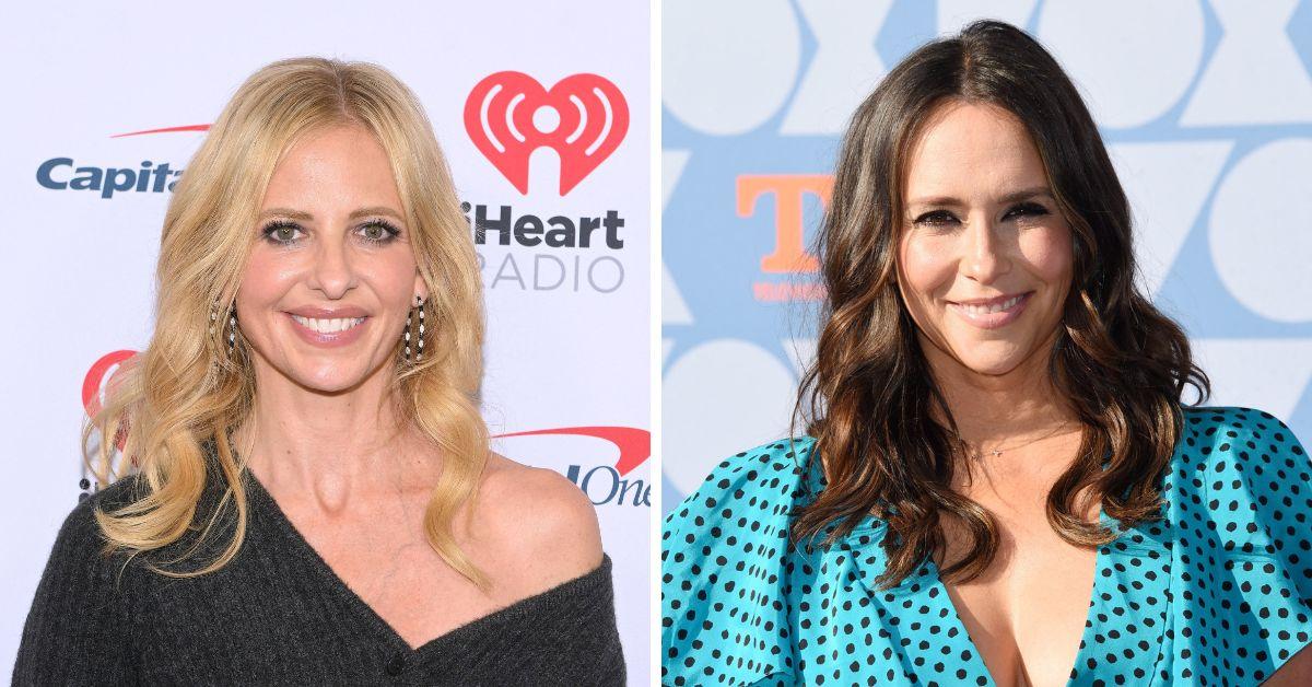 Split photo of Sarah Michelle Gellar, Jennifer Love Hewitt