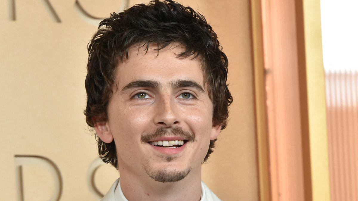 image of Timothée Chalamet was spotted smiling and applauding as Jordan made his way to the stage.