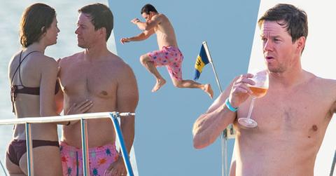 //mark wahlberg shirtless yacht wife bikini pp