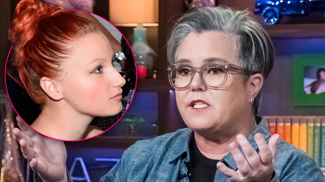 Rosie O’Donnell Looking Upset With Inset Of Serious Daughter Chelsea