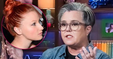 Rosie O’Donnell Looking Upset With Inset Of Serious Daughter Chelsea