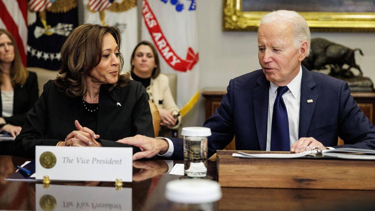 Photo of Kamala Harris, Joe Biden