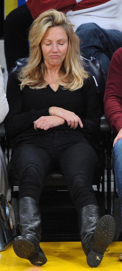 //heather locklear lakers game