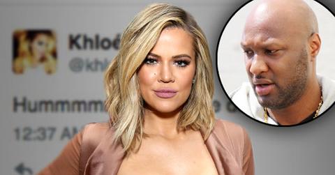 //khloe kardashian tweet lamar odom caught drinking disappoint pp
