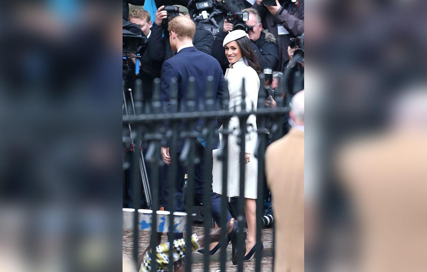 Meghan Markle White Coat Royal Wedding